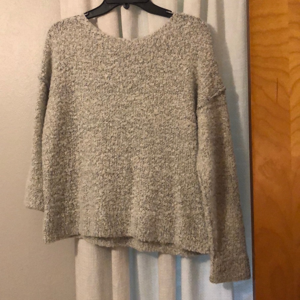 fuzzy gap sweater